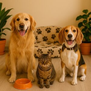 سگ و گربه در پانسیون حیوانات خانگی در شریعتی تهران در محیطی تمیز و روشن