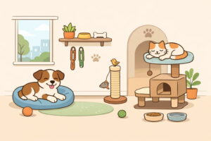 محیط آرام و تمیز پانسیون حیوانات خانگی در میدان هفت تیر تهران