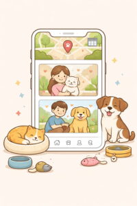 نمایش اپلیکیشن Petsi برای رزرو نگهدارنده حیوانات خانگی